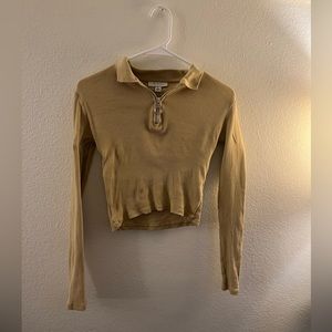 Topshop Long Sleeve Crop